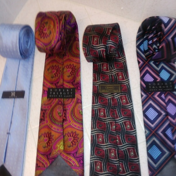 4 designer silk ties, 3 Robert Talbott/CELINE - Picture 2 of 2